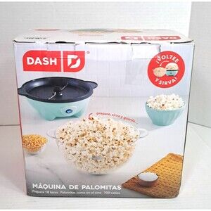 Dash Stirring Electric Popcorn Popper w/ Lid, Serving Bowl & Convenient Storage